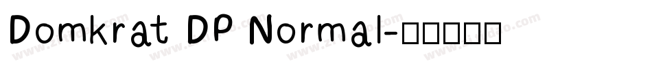 Domkrat DP Normal字体转换